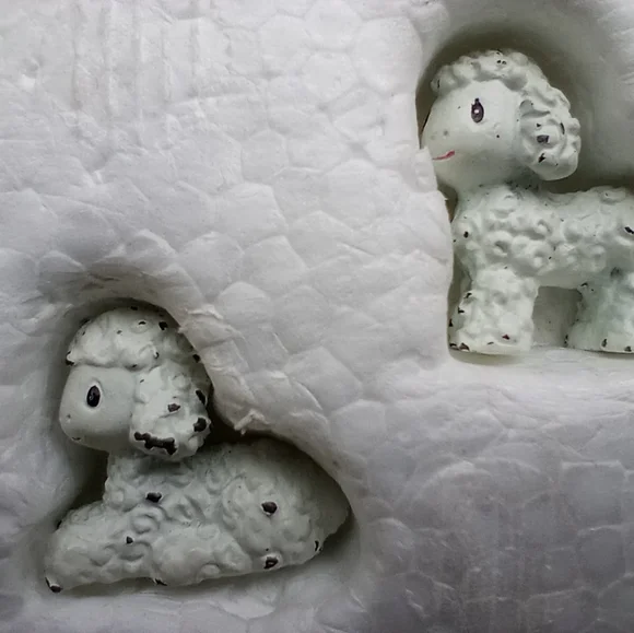 1990 Enesco Precious Moments Miniature  Nativity Scene and The Three Wise Men - Picture 3 of 10